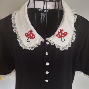 Peter Pan Collar Mushroom Blouse